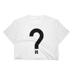 Inverted Question It Crop Tee